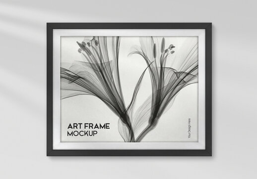Landscape Art Frame Mockup on Wall