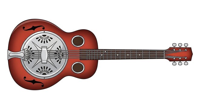 Vintage acoustic guitar instrument music.