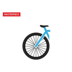 Blue unicycle with black seat. © riya