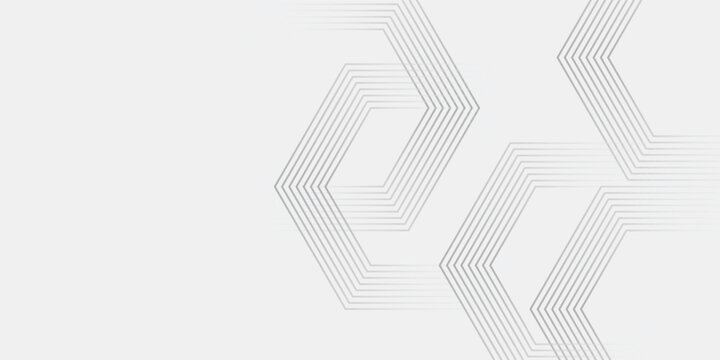 Vector octagon with modern geometric background with white gradient background design