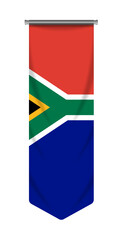 Fototapeta premium Vibrant South African Flag Banner for Celebrations and Events