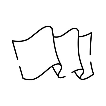 Blank waving flag icon illustrating concepts of freedom, national identity, patriotism, celebration, accomplishment, or a placeholder for custom designs and information
