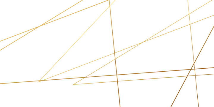 Abstract luxury  geometric background with chaotic gold and silver lines, random squares and triangles, elegant minimal wireframe pattern, modern metallic network texture banner vector illustration