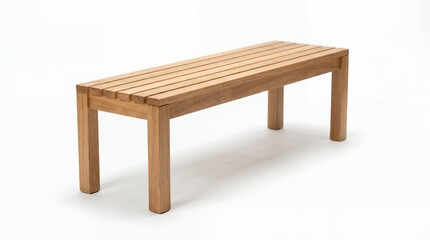 Fototapeta premium wooden table isolated on white