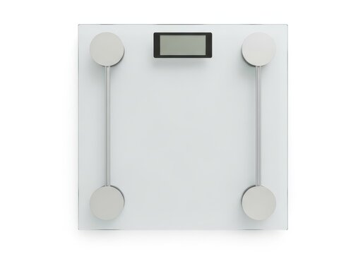 Modern digital bathroom scale with large display and sleek design.