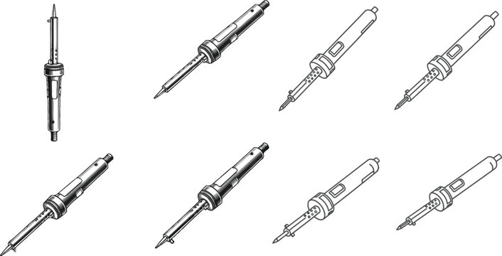 soldering irons and soldering guns in various styles and designs