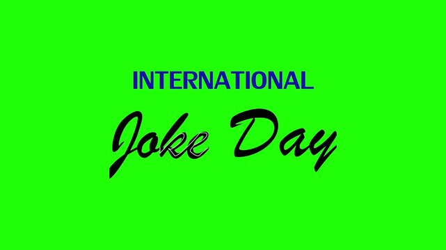 Fun and cheerful motion graphic background for International Joke Day celebration. Perfect for comedy content, social media posts, entertainment videos, festival promotions, funny moments, and creativ