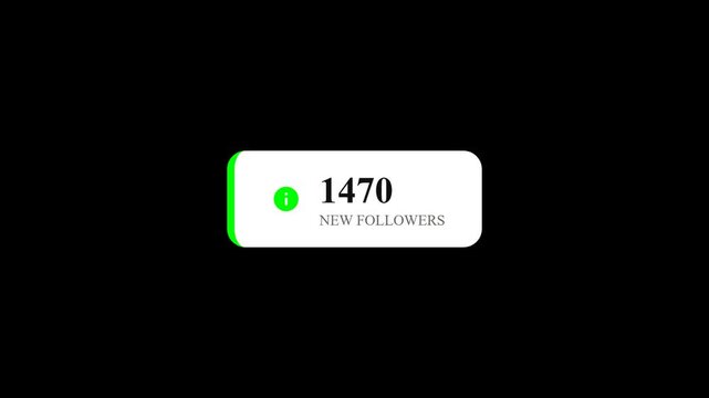 Green social media follower growth.