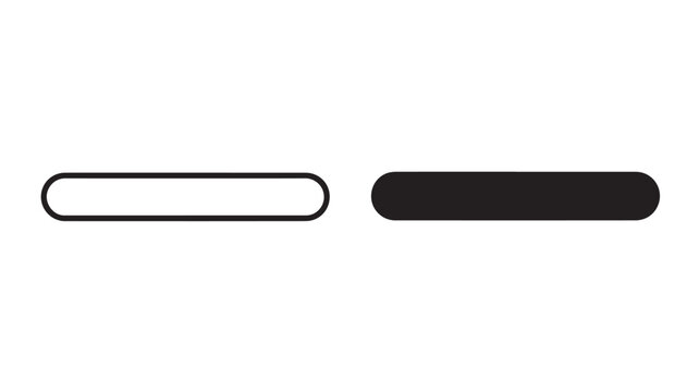 Black and white toggle buttons on plain white background for interface design