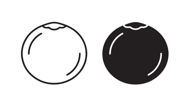 Black and White Eyes Icons For Design Concepts