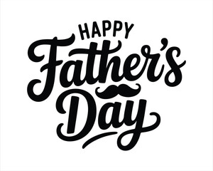 Fototapeta premium Happy Father's Day Calligraphy Lettering. Father’s Day Typography. Handwritten 