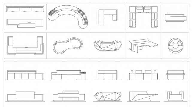 Reception Counter CAD Block Sheet for Interiors