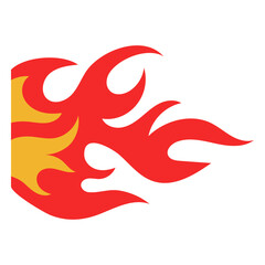 Fototapeta premium Vibrant flame graphic design