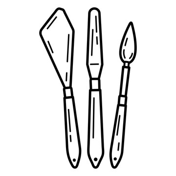 Artistic tool illustration for creatives