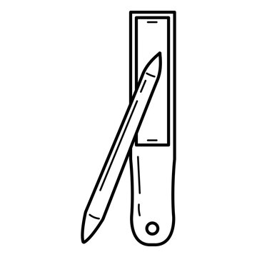 Minimalist stationery design with pencil and ruler