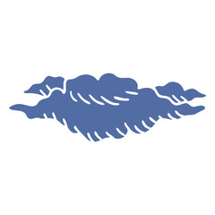 Obraz premium Stylish minimalist cloud design