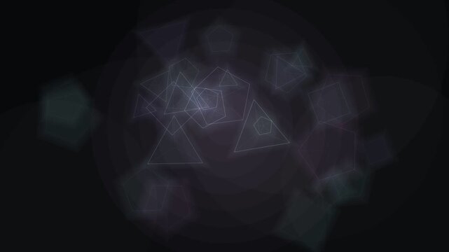 Generative Deep Space Nebula with Glowing Star Particles and Connections