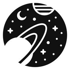 Solar system cut out design © Vexels