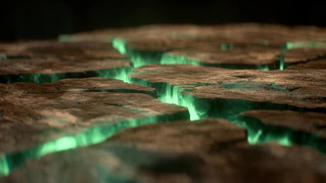 Close view of cracked wooden texture in macro style on dark background, concept of nature aging and rustic surfaces