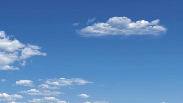 Seamless loop sky with clouds rotating sideways