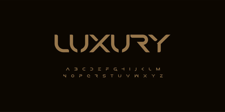 Cropped geometric font alphabet with sharp futuristic cuts for fashion branding, premium editorial titles, modern logos and luxury boutique identity. Runway symbol fonts. Vector typeset
