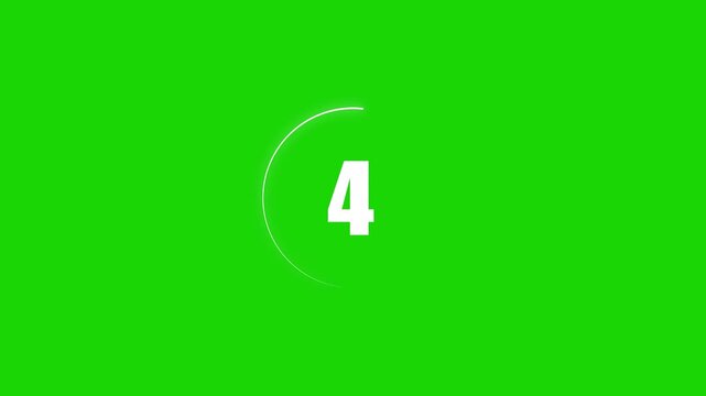 9 seconds countdown timer black color circle animation with transparent white background. Abstract beautiful countdown icon blue from 9 seconds to 0 seconds. 