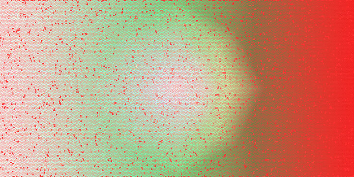 Stippled geometric pattern with soft green and red gradient and vibrant dot effect.