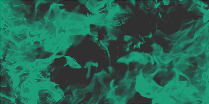 Ethereal emerald flames dance gracefully against a dark void, mesmerizing spectacle intensity passion.