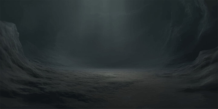 A dark time lapse of abstract storm clouds moving over the blue sea at night as rain and wind create a misty nature texture under the faint light of a moonlit sky