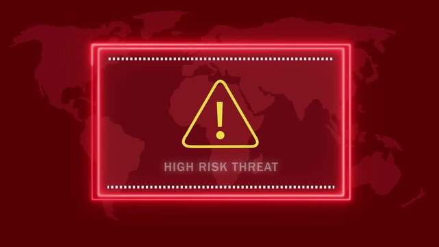 Patch required warning. Cybersecurity defense and system protection from hackers, secure digital systems, cyberattack prevention. 4k Animation video on Black Background