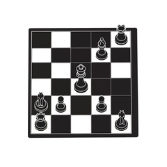 Chess Board With Pieces On It. © Labib_Haqqun