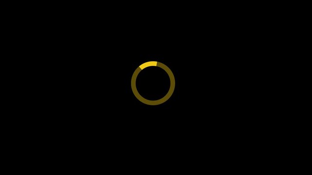 reverse Circle loading animation with transparent background, Circle loading icon, circle loading