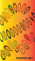 Fototapeta premium Abstract Car Tire Track Patterns and Creative Wheel Rim Designs for Poster Art
