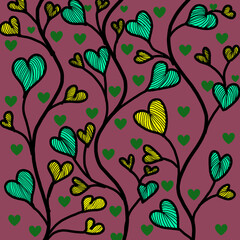 Fototapeta premium seamless floral pattern