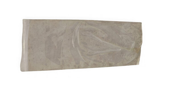 Grey rectangular stone block with textured surface