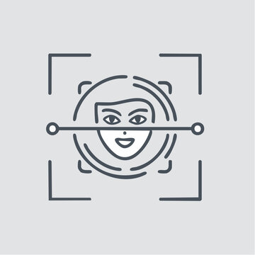 Facial Identity Scan Illustration