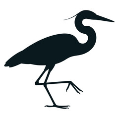 Naklejka premium heron on the beach