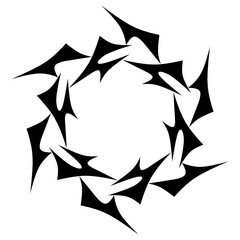 Obraz premium Chakra symbol silhouette