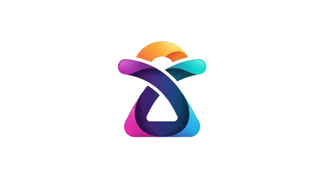 Colorful abstract logo symbol icon.