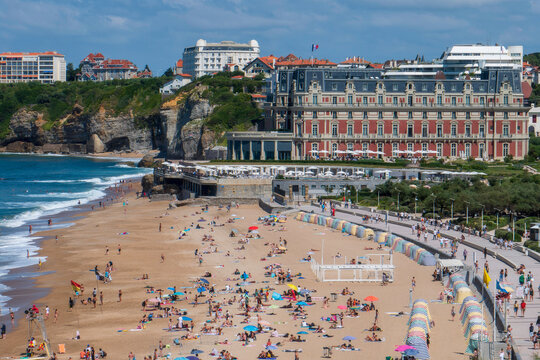 La grande plage de Biarritz