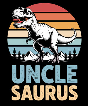 Unclesaurus T Rex Uncle Saurus Family Matching Dinosaur