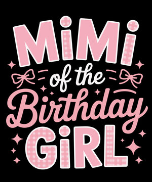 Mimi of The Birthday Girl Pink Coquette Bow Family