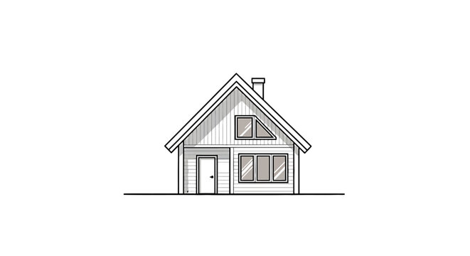 Modern A-Frame Wood Cabin Architecture Design