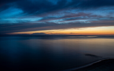 Fototapeta premium sunset over the sea