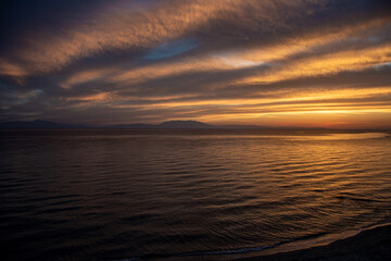Obraz premium sunset over the sea
