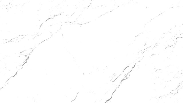 Marble surface with grey veins and cracks on white background natural stone texture