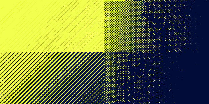 abstract geometric pattern with yellow to navy gradient