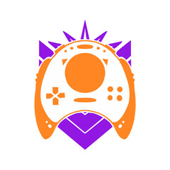 Modern gaming controller illustration with vibrant color accents design © Vexels
