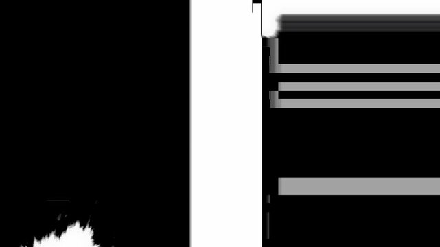 Pressed Screen Ink Bleed effect. Combines fluid ink motion with digital LCD glitch artifacts.