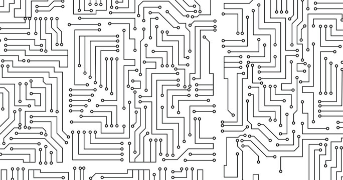 Abstract background with technology circuit board texture. 